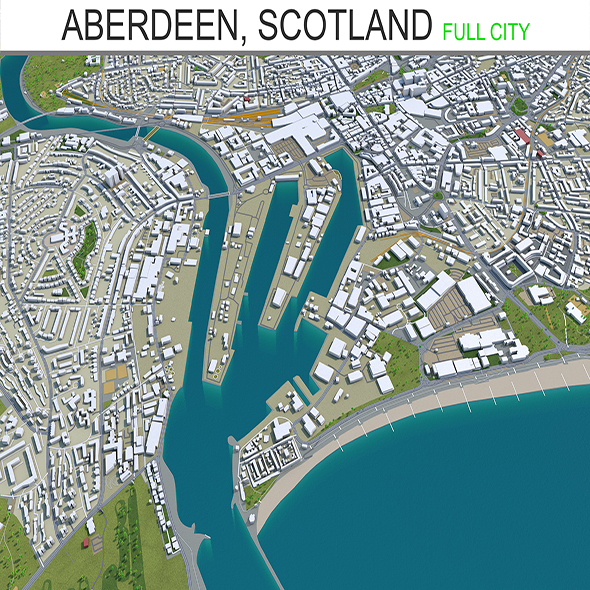 Aberdeen City Scotland - 3Docean 28418216