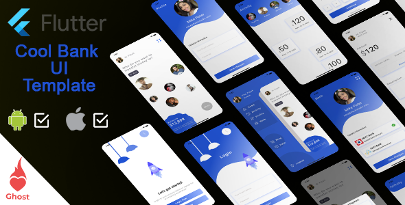 Flutter | Bank, Finance, UPI app Template