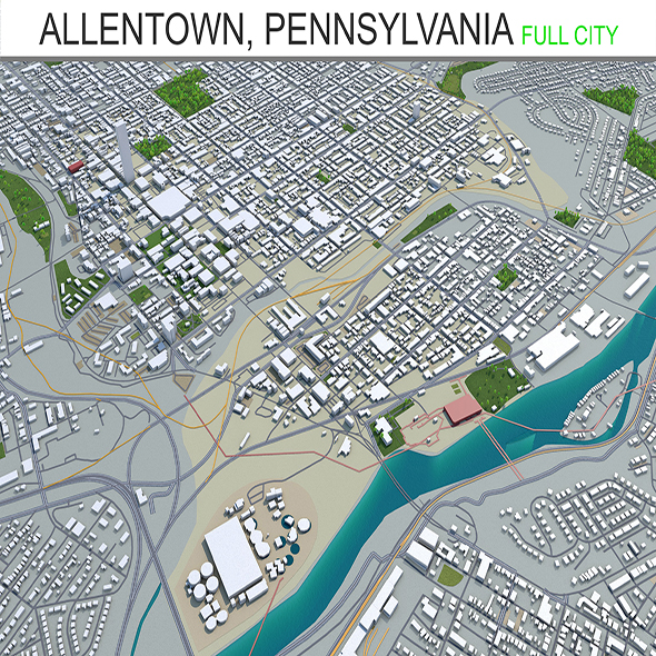Allentown City Pennsylvania - 3Docean 28427578