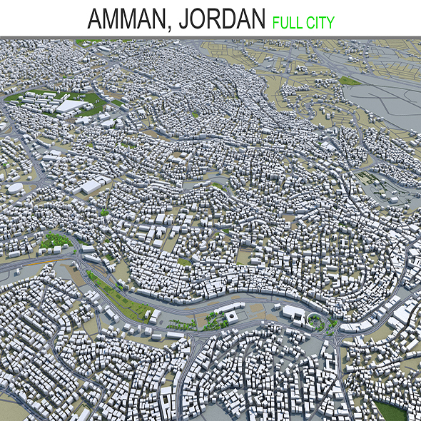 Amman City Jordan - 3Docean 28427735