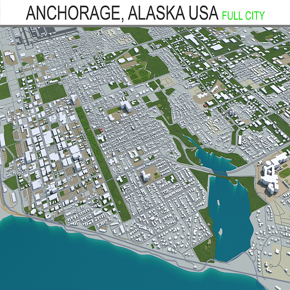 Anchorage City Alaska - 3Docean 28428355