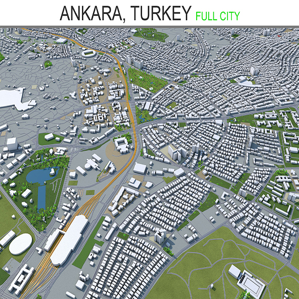 Ankara City Turkey - 3Docean 28428469