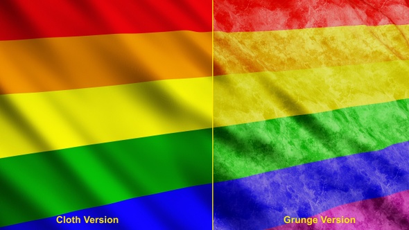 Gay Pride Rainbow Flags alt