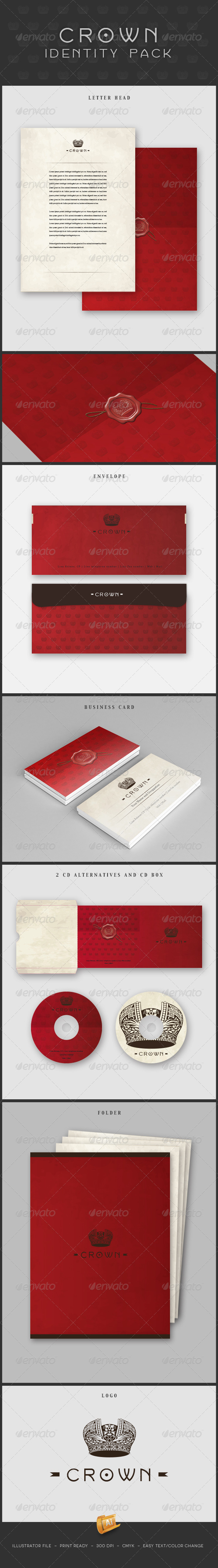 Crown Identity - Stationery Print Templates