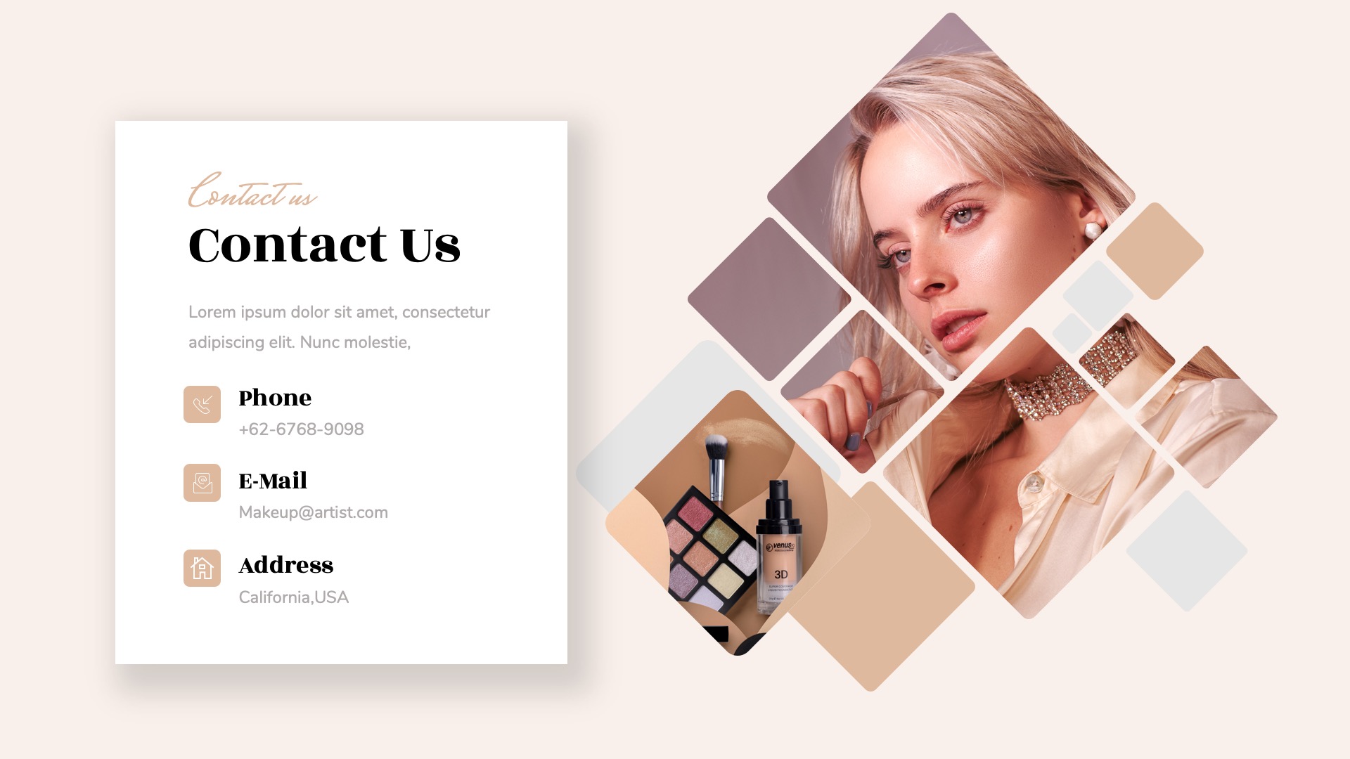 Bestille - Make Up Artist & Hair Stylish Powerpoint Template ...