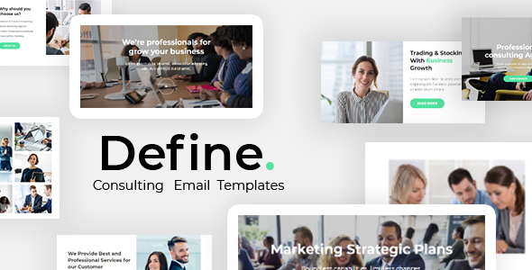 Define - Business And Financial Consulting Email Template - StampReady + Mailster & Mailchimp Editor