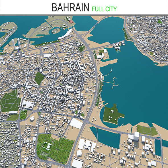 Bahrain City 3D - 3Docean 28443238