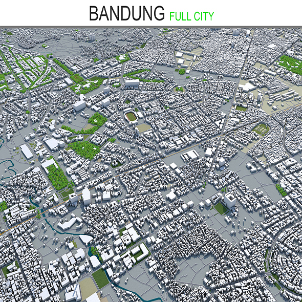 Bandung City 3D - 3Docean 28443292