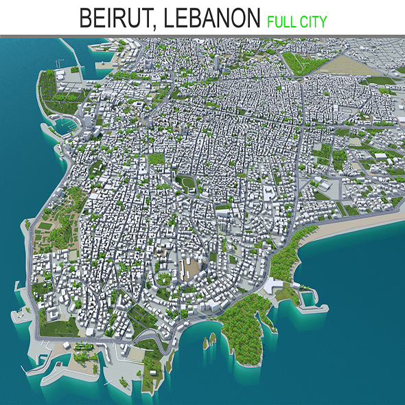 Beirut city Lebanon - 3Docean 28443354