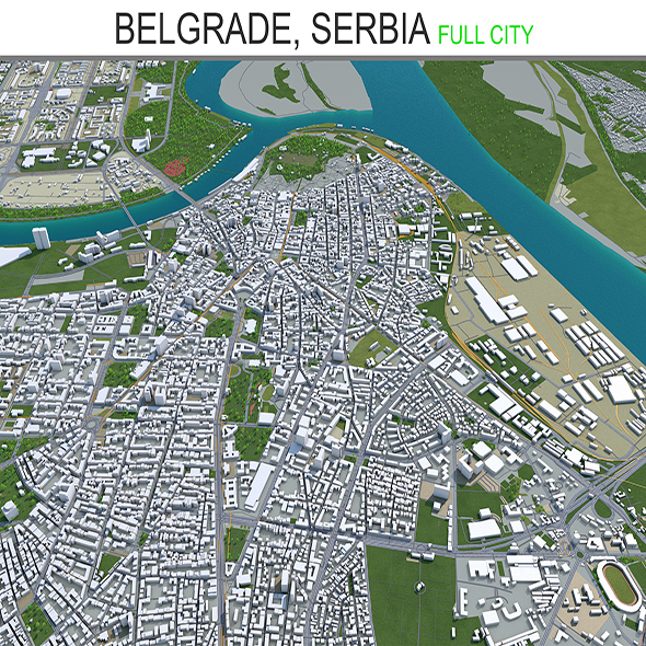 Belgrade City Serbia - 3Docean 28443371