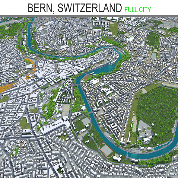 Bern City Switzerland3D - 3Docean 28446388