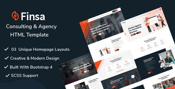 [DOWNLOAD]Finsa - Consulting & Agency HTML Template