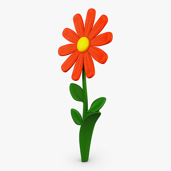 Cartoon Flower v - 3Docean 28452835