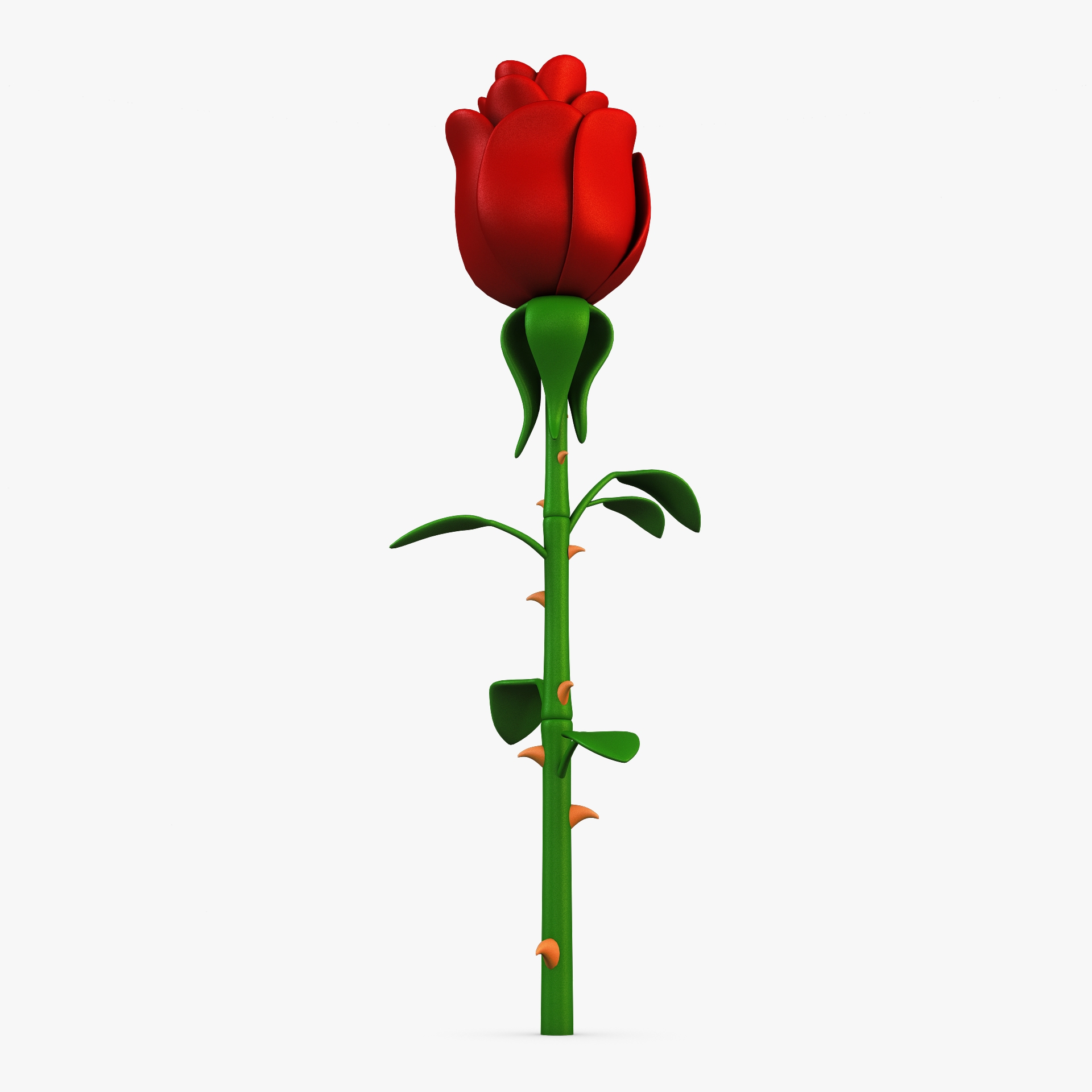 Cartoon Rose Flower v 1 by Zurel | 3DOcean