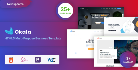 Incredible Okala- HTML5 Multi-Purpose Business Template