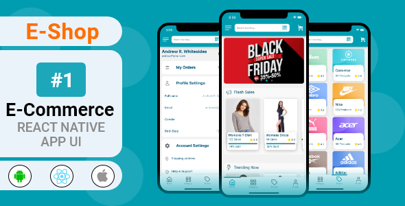 eShop- eCommerce React Native App UI Template
