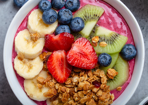 Healthy acai smoothie bowl Stock Photo by its_al_dente | PhotoDune