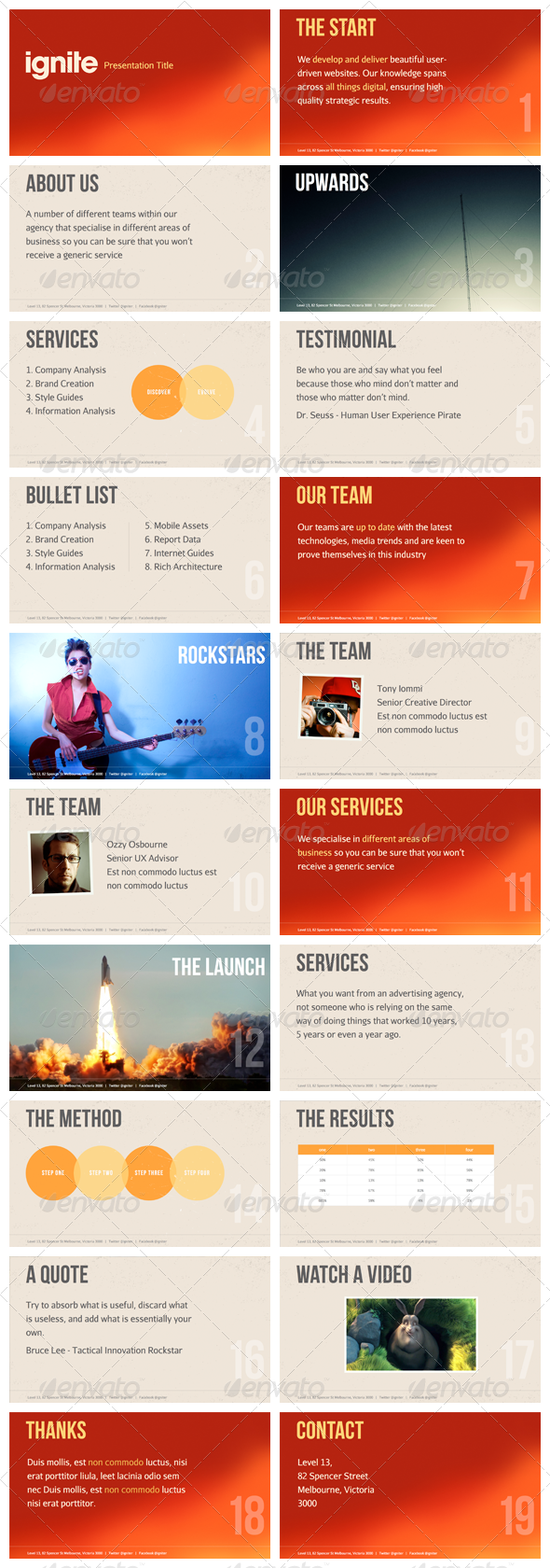 Ignite - Keynote Presentation Template - Creative Keynote Templates