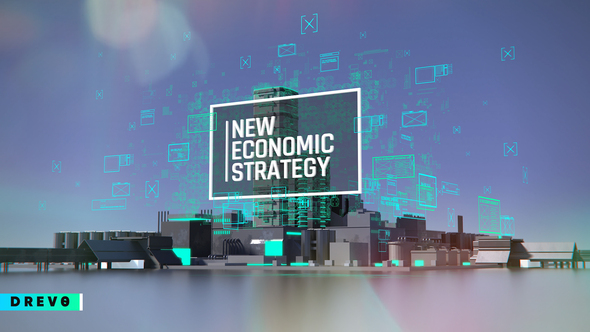 New Economic Strategy/ Business and Corporate Grow Intro/ HUD UI Breaking News/ Oil and Energy Ident