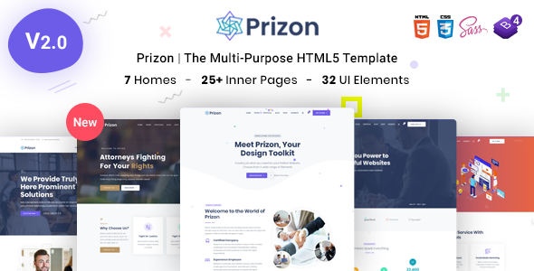 Prizon - Multipurpose html5 template for SASS