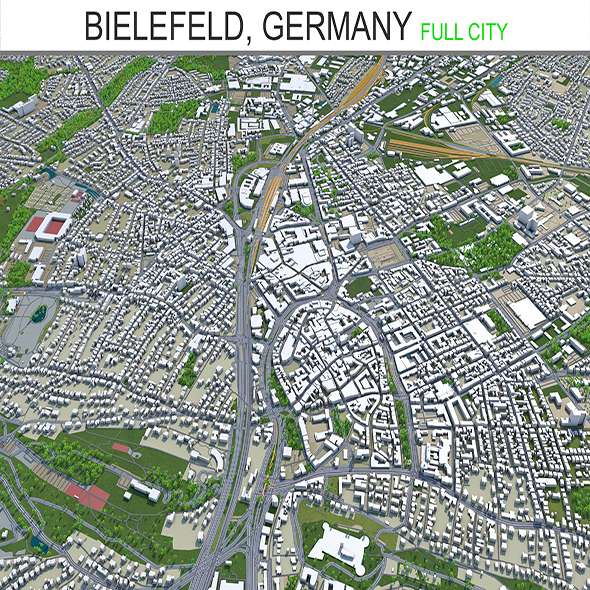 Bielefeld city Germany - 3Docean 28474764