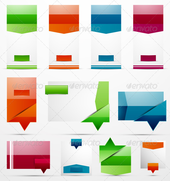 Clean Style Vector Banners - Web Technology