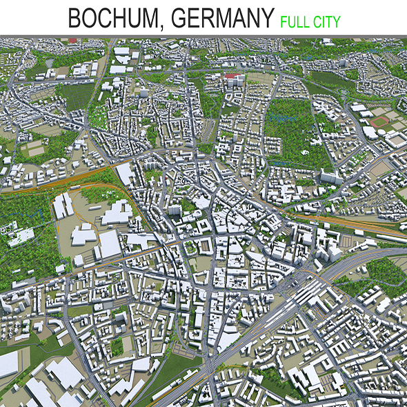 Bochum city Germany - 3Docean 28474852