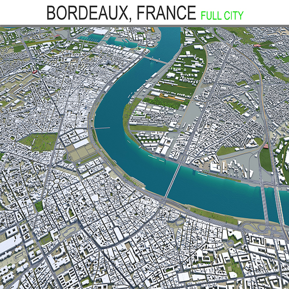 Bordeaux city France - 3Docean 28476030