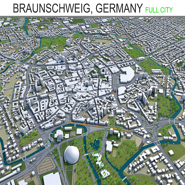 Braunschweig city Germany - 3Docean 28476161