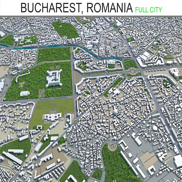 Bucharest city Romania - 3Docean 28476587
