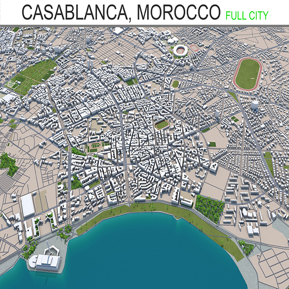 Casablanca city Morocco - 3Docean 28477103