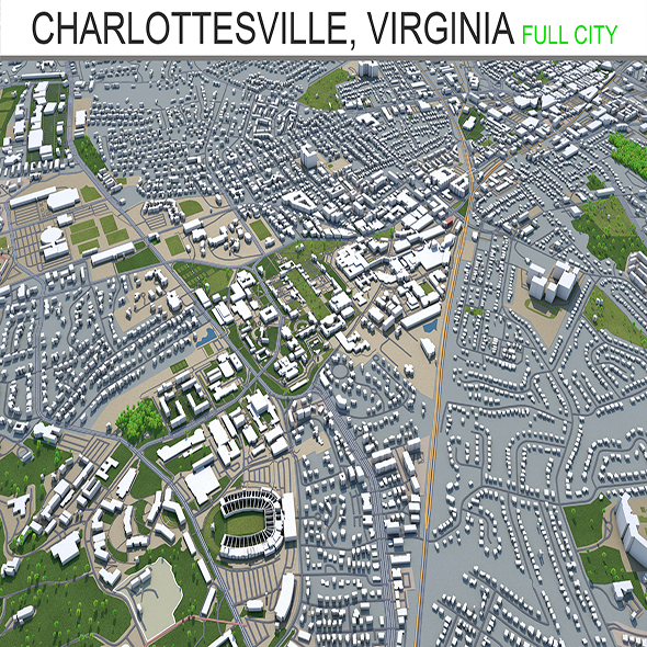 Charlottesville city Virginia - 3Docean 28477527
