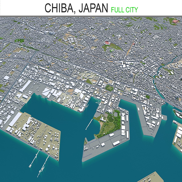 Chiba city Japan - 3Docean 28478440