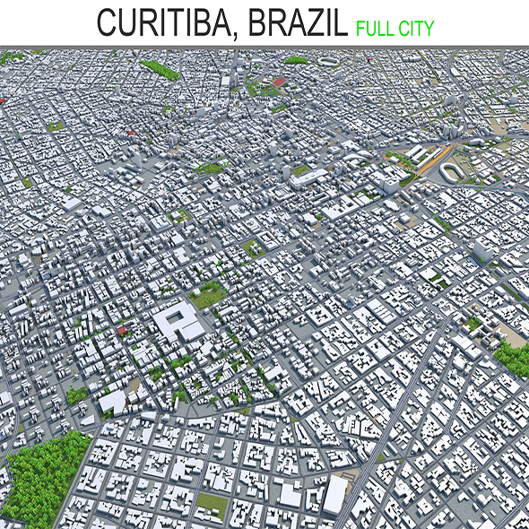 Curitiba city Brazil - 3Docean 28479325