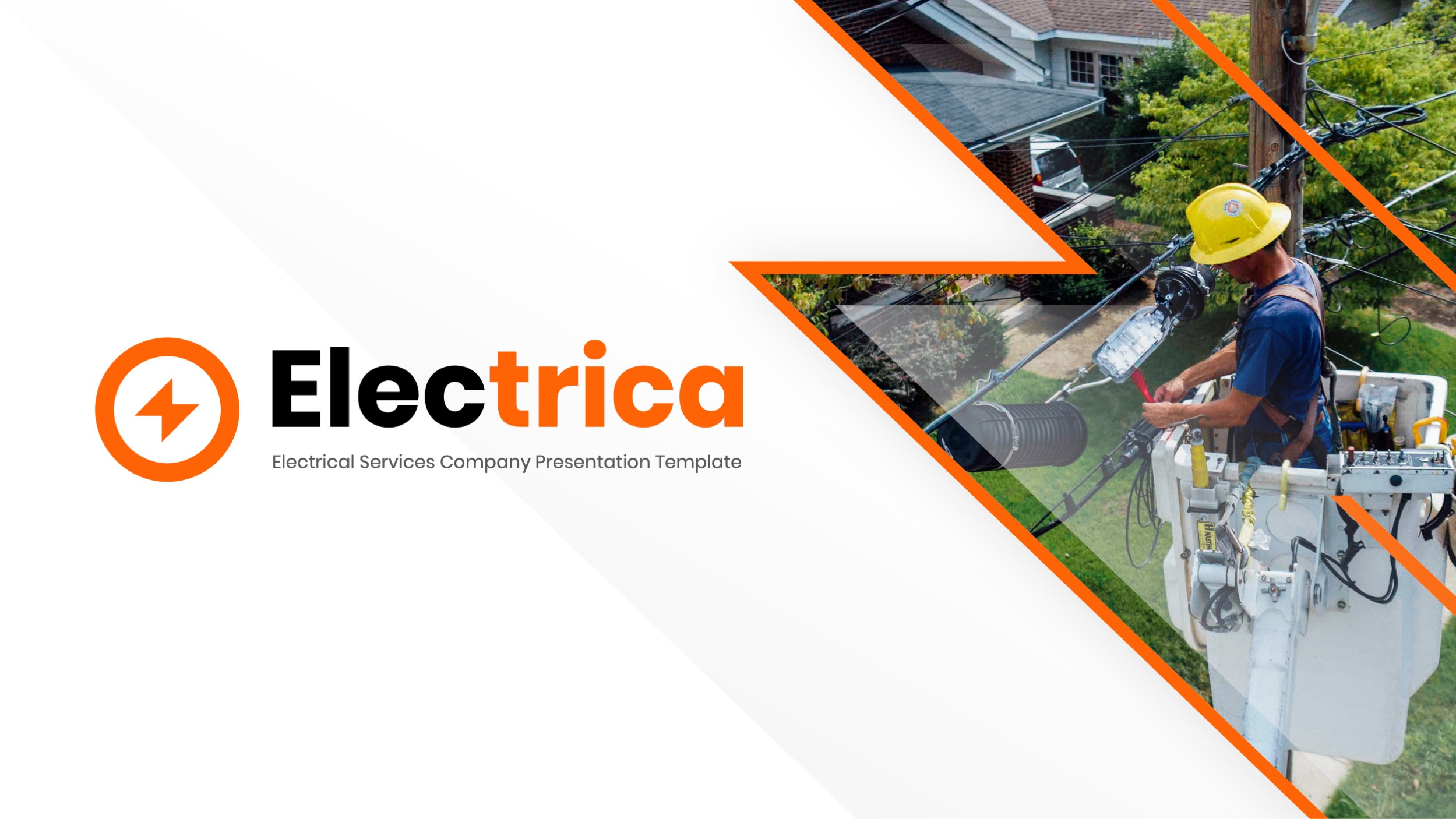 Electrical Services PowerPoint Template, Presentation Templates ...