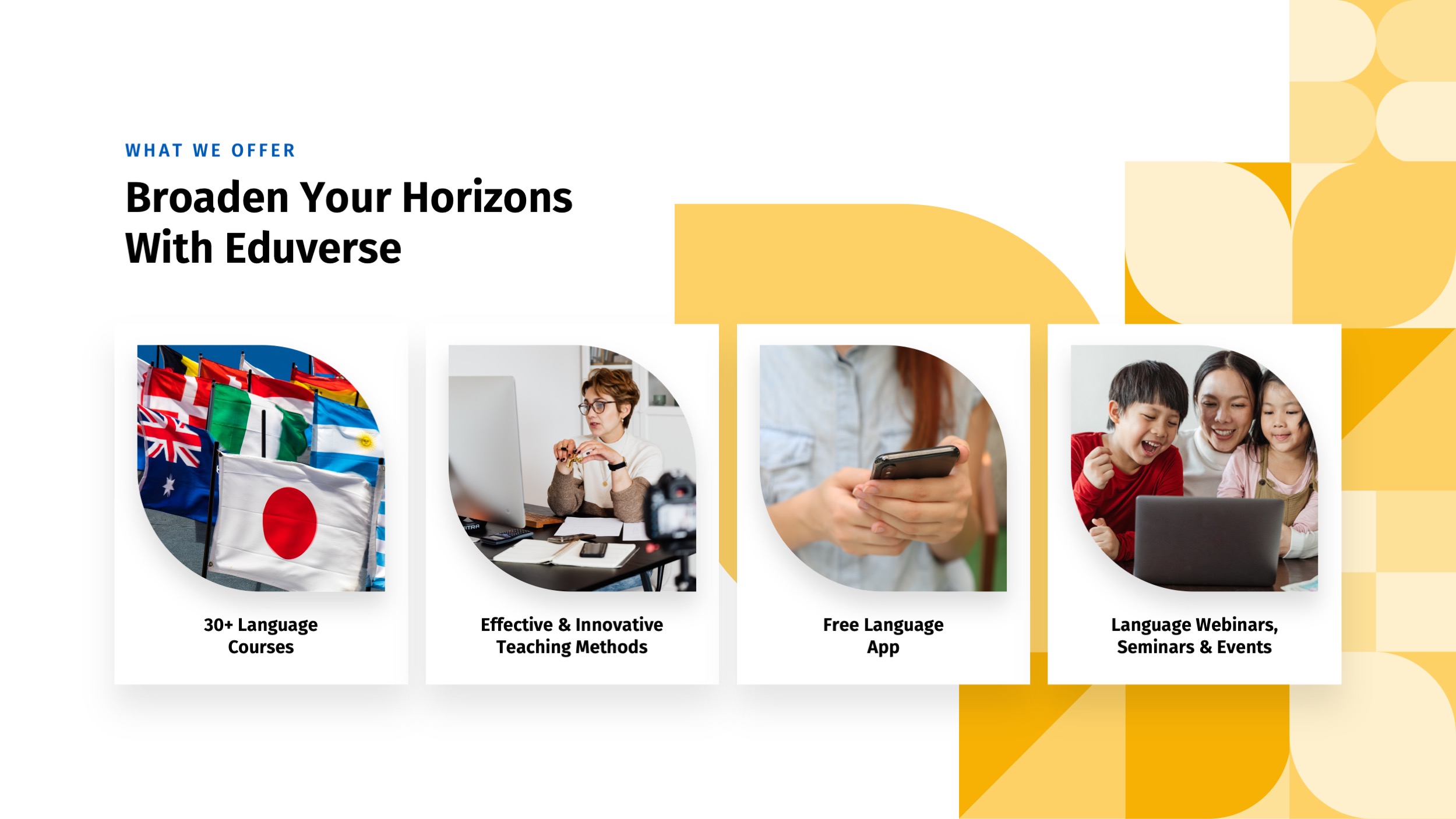 Language Course Google Slides Template, Presentation Templates