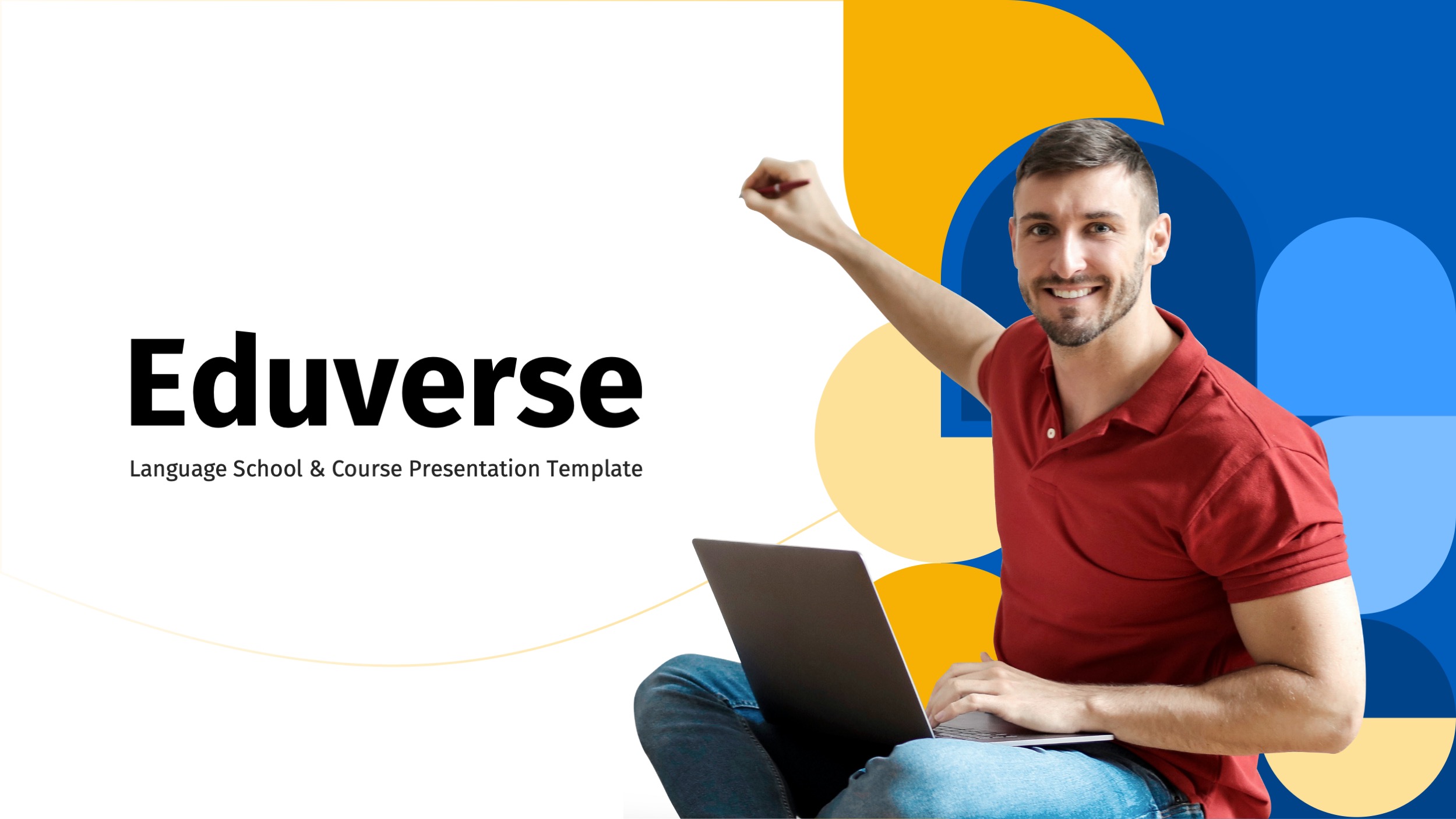 Language Course Google Slides Template, Presentation Templates