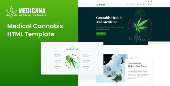 Medicana - Medical Cannabis HTML Template