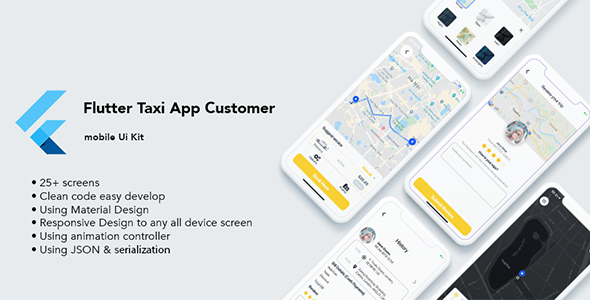 Flutter Taxi App Customer UI KIT