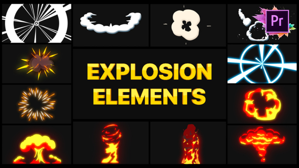 Explosion Elements | Premiere Pro MOGRT