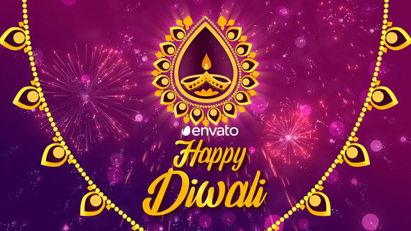 Happy Diwali wish - VideoHive 28497040