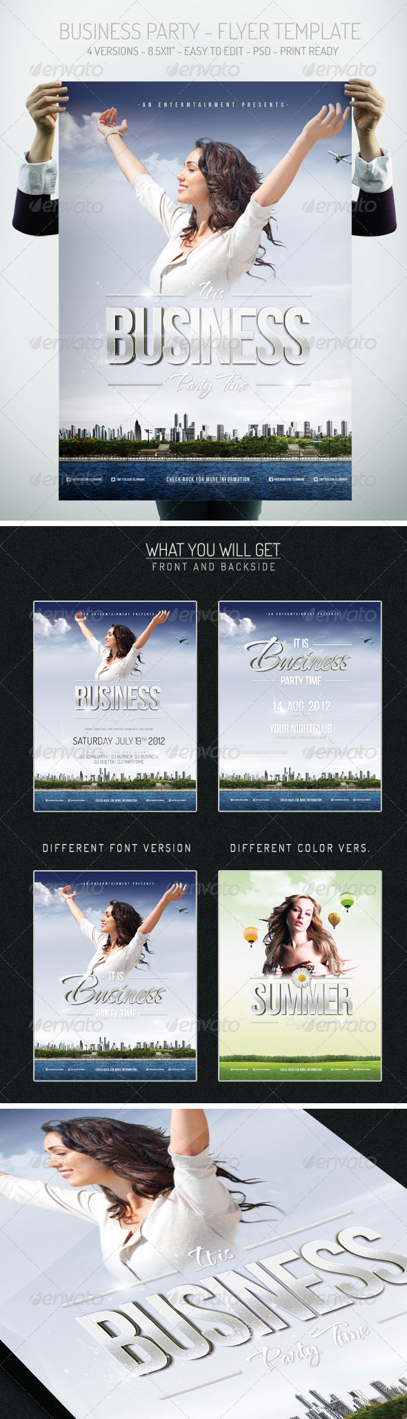 Business Party - Flyer Template - Clubs & Parties Events