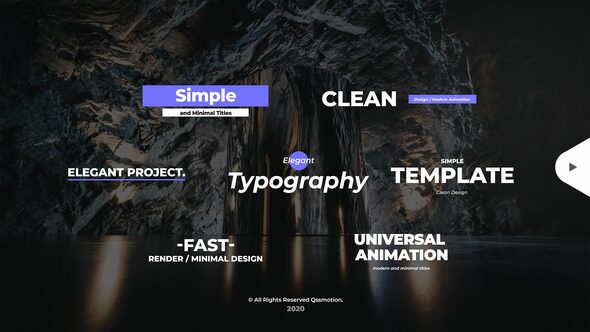 Simple and Minimal Titles Pack