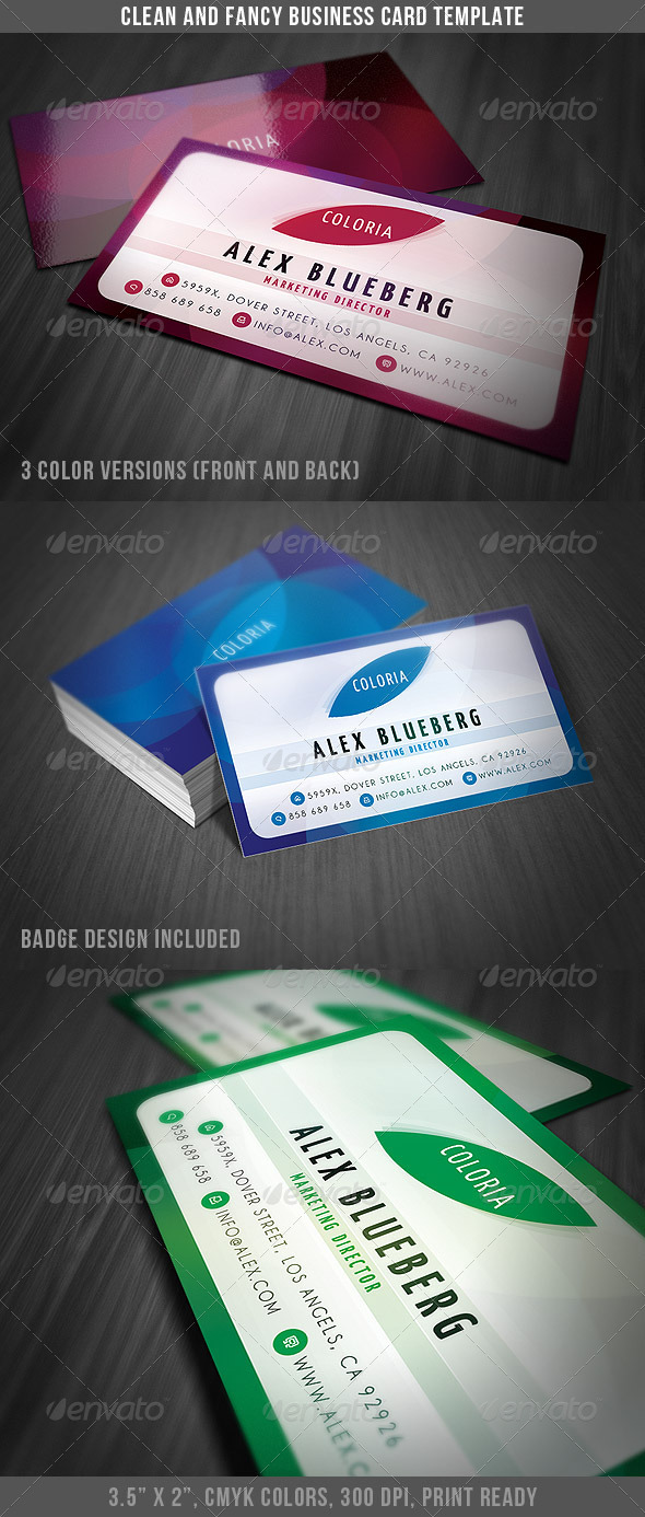 Clean and Fancy Business Card - Creative Business Cards
