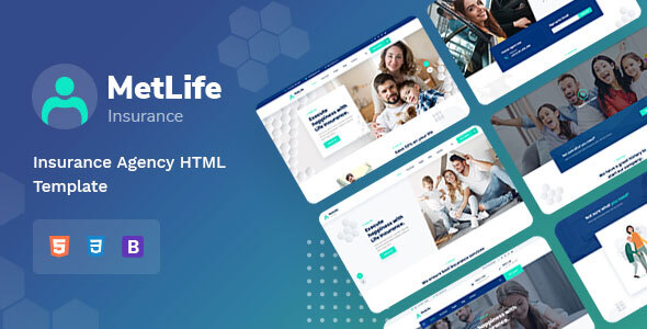 metlife insurance html template Metlife - Insurance Agency HTML Template
