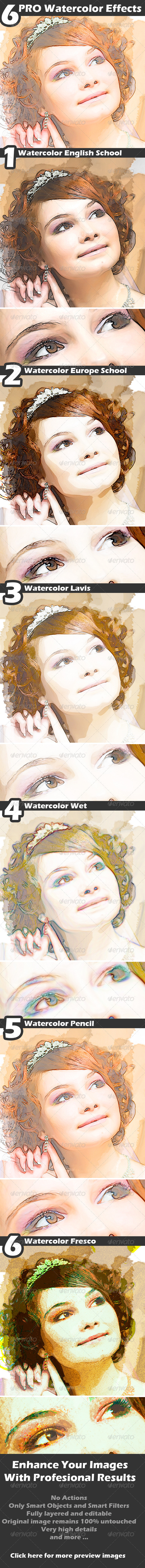 Watercolor Effects - Photo Templates Graphics