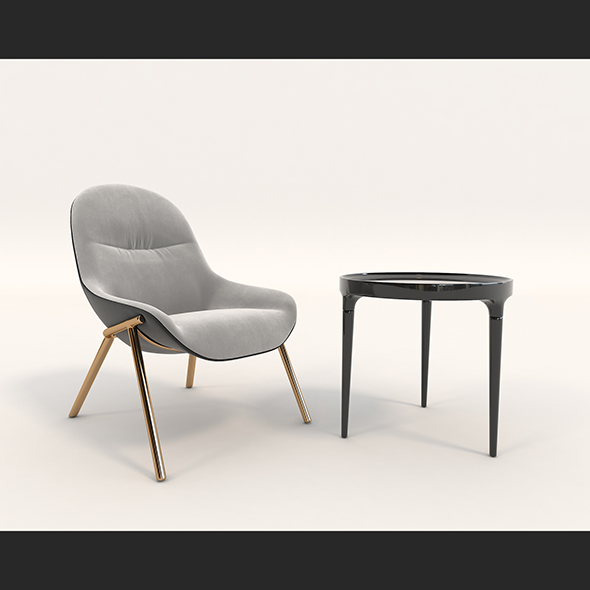 Contemporary Design Armchair - 3Docean 28519405