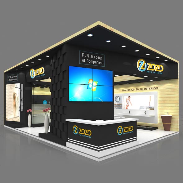 Exhibition Booth 3D - 3Docean 28520174