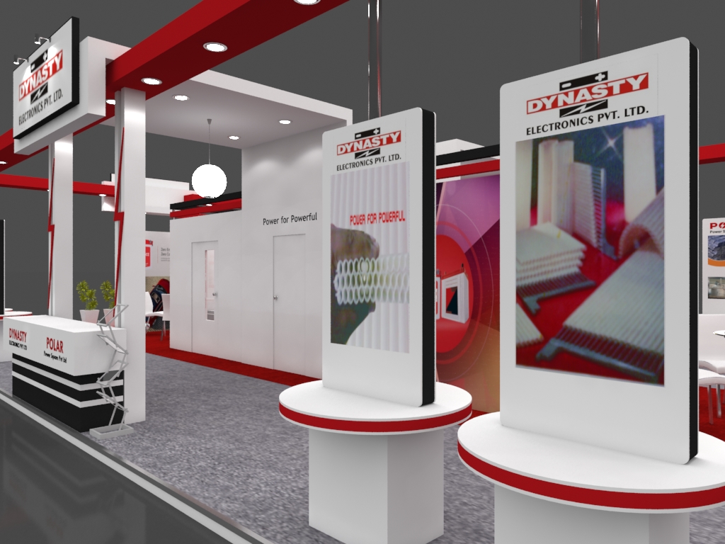 Exhibition Booth 3D Model - 15x9 mtr by piyushp78 | 3DOcean