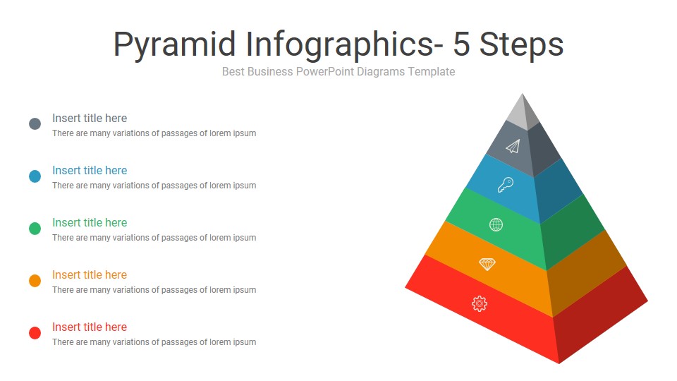 Pyramid PowerPoint Infographics Diagrams Template, Presentation Templates